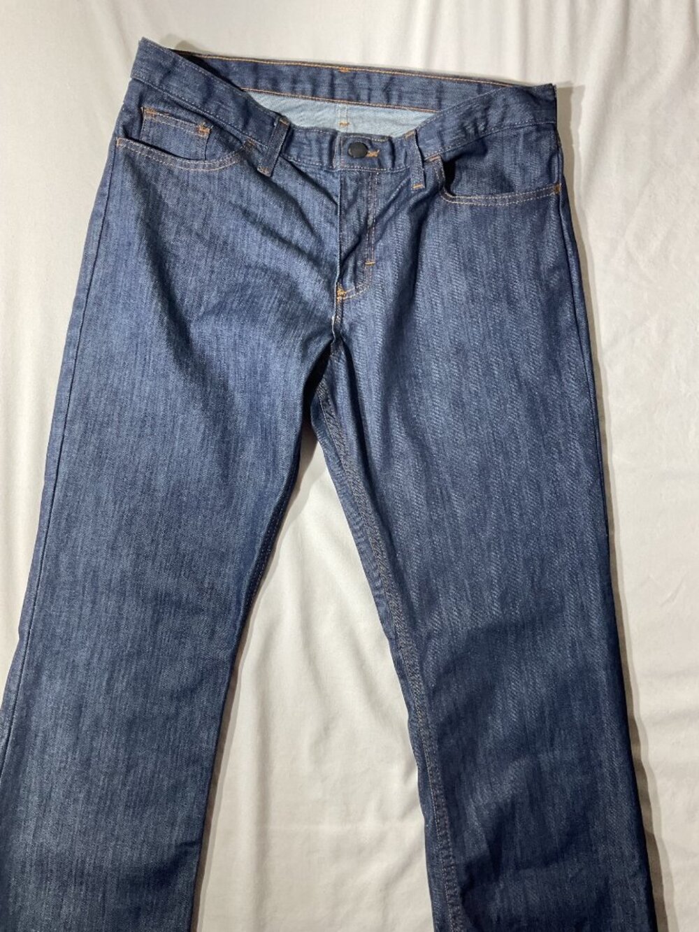 Fire-Resistant Blue Jeans Crude Custom Denim 97% Cotton 3% Lycra Assembly Mexico